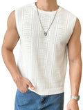 Men's Full Size Eyelet Round Neck Tank Plus Size - Trendsi - Flyclothing LLC