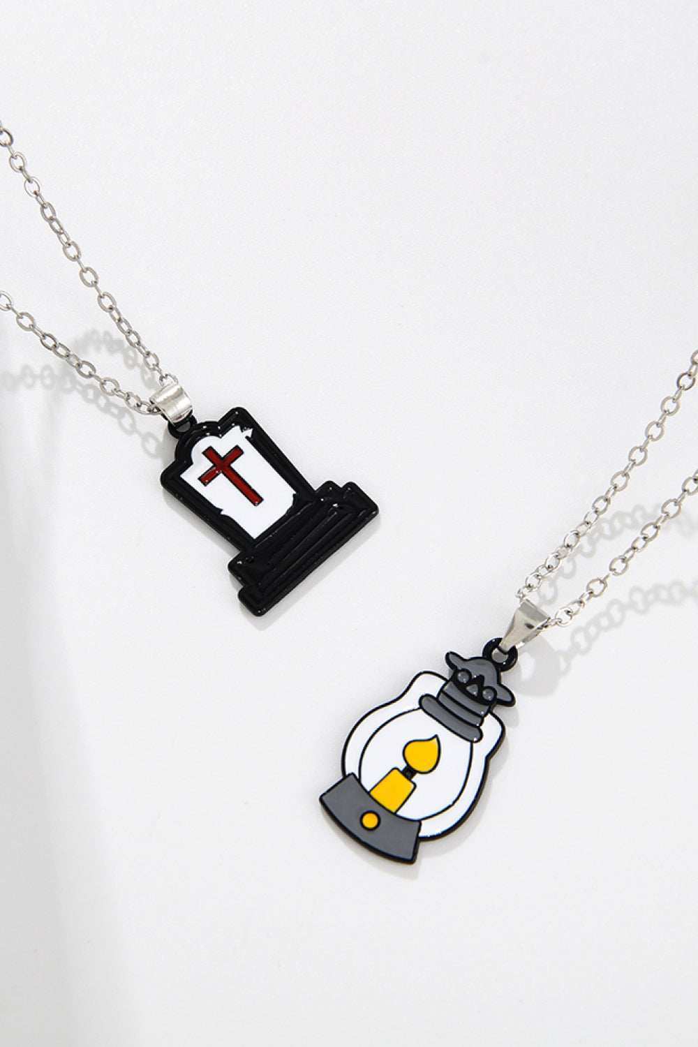 Two-Piece Halloween Theme Necklace Set - Trendsi - Flyclothing LLC