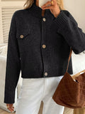 Button-Down Knit Cardigan - Trendsi - Flyclothing LLC