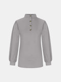 Full Size Mock Neck Long Sleeve T-Shirt - Trendsi - Flyclothing LLC