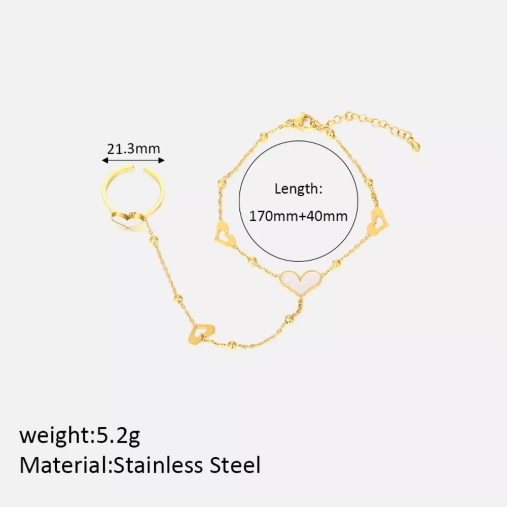 18K Gold-Plated Chain Bracelet - Trendsi - Flyclothing LLC