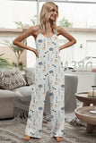 Printed Spaghetti Strap Jumpsuit - Trendsi - Flyclothing LLC