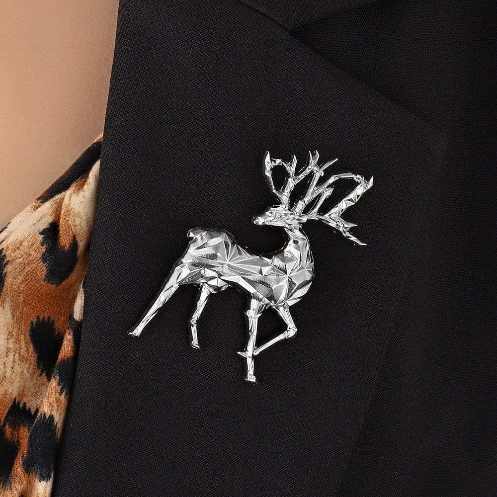 Alloy Reindeer Brooch - Trendsi - Flyclothing LLC