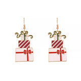 Christmas Gift Box Dangle Earrings - Trendsi - Flyclothing LLC