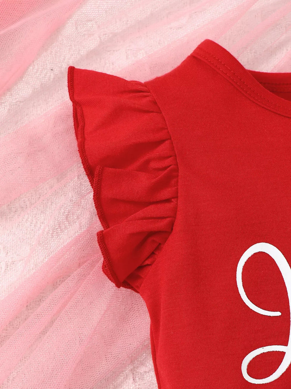 Children's Strawberry Print Ruffle Sleeve Top and Shorts Set - Trendsi - Flyclothing LLC