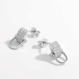 925 Sterling Silver Inlaid Zircon Earrings - Trendsi - Flyclothing LLC