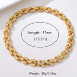 18K Gold-Plated Chunky Necklace - Trendsi - Flyclothing LLC