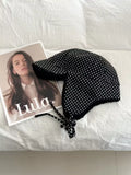 Polka Dot Fleece-Lined Hat - Trendsi - Flyclothing LLC