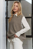 ADORA Round Neck Vest with Slight Open Back - Trendsi - Flyclothing LLC