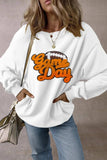 GAME DAY Football Round Neck Long Sleeve Sweatshirt - Trendsi - Flyclothing LLC