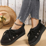 Lace-Up Ankle Boots - Trendsi - Flyclothing LLC