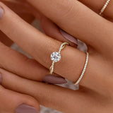 925 Sterling Silver Zircon Ring - Trendsi - Flyclothing LLC