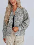 Leopard Button Up Denim Jacket - Trendsi - Flyclothing LLC