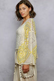 POL Open Front Crochet Cardigan with Granny Square Pattern - Trendsi - Flyclothing LLC