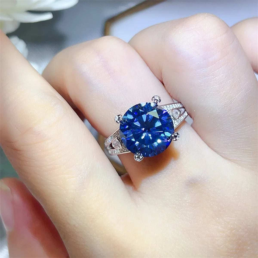 5 Carat Moissanite 925 Sterling Silver Ring - Trendsi - Flyclothing LLC