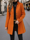 Button Up Long Sleeve Coat - Trendsi - Flyclothing LLC