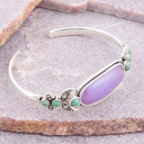 Emile Purple Quartz Sterling Silver Cuff Bracelet - Barse Jewelry - Flyclothing LLC