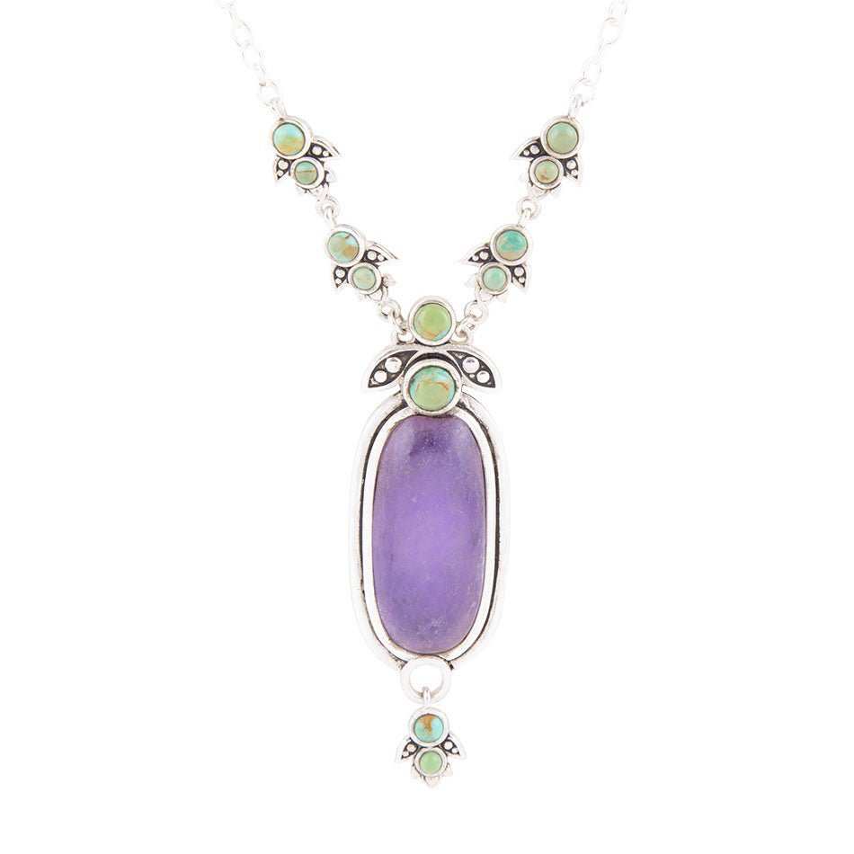 Emile Purple Quartz Sterling Silver Pendant Necklace - Barse Jewelry - Flyclothing LLC