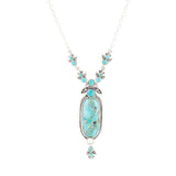 Emile Sterling Silver and Blue Turquoise Pendant Necklace - Barse Jewelry - Flyclothing LLC
