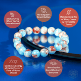 Empath’s Shield - Aqua Terra Jasper Bracelet - Conscious Items - Flyclothing LLC