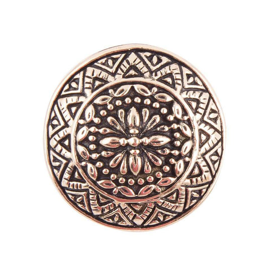 Engraved Golden Bronze Statement Ring - Barse Jewelry - Flyclothing LLC