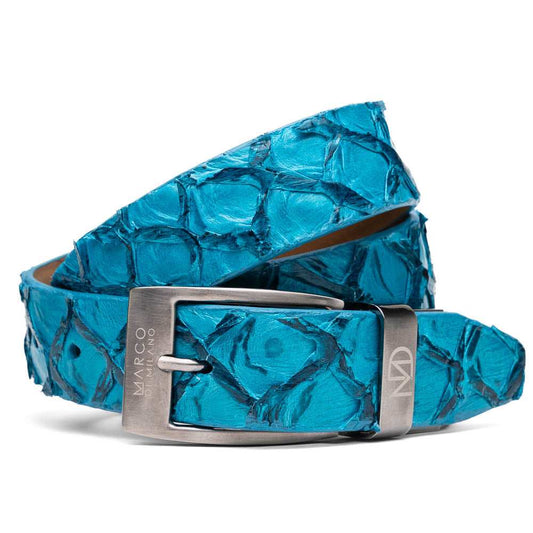 Olivieri Belt Caribbean Blue - Marco Di Milano - Flyclothing LLC