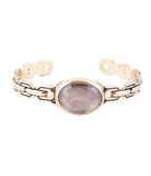 Etto Black Mother of Pearl Golden Cuff Bracelet - Barse Jewelry - Flyclothing LLC