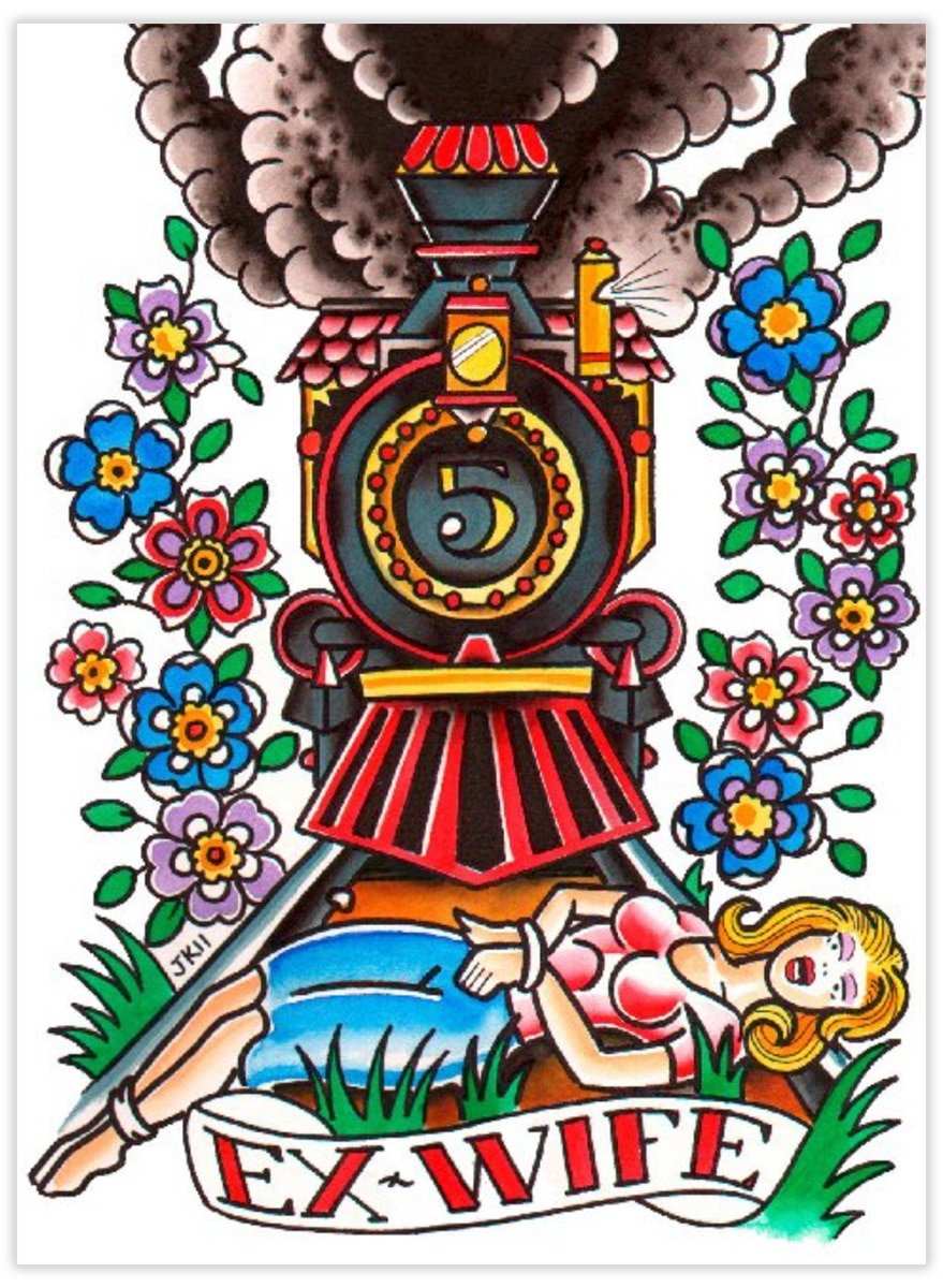 Black Market Art Company Ex Wife Print - Black Market Art Company - Flyclothing LLC