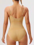 Seamless Scoop Neck Spaghetti Strap Shaping Bodysuit - Trendsi - Flyclothing LLC