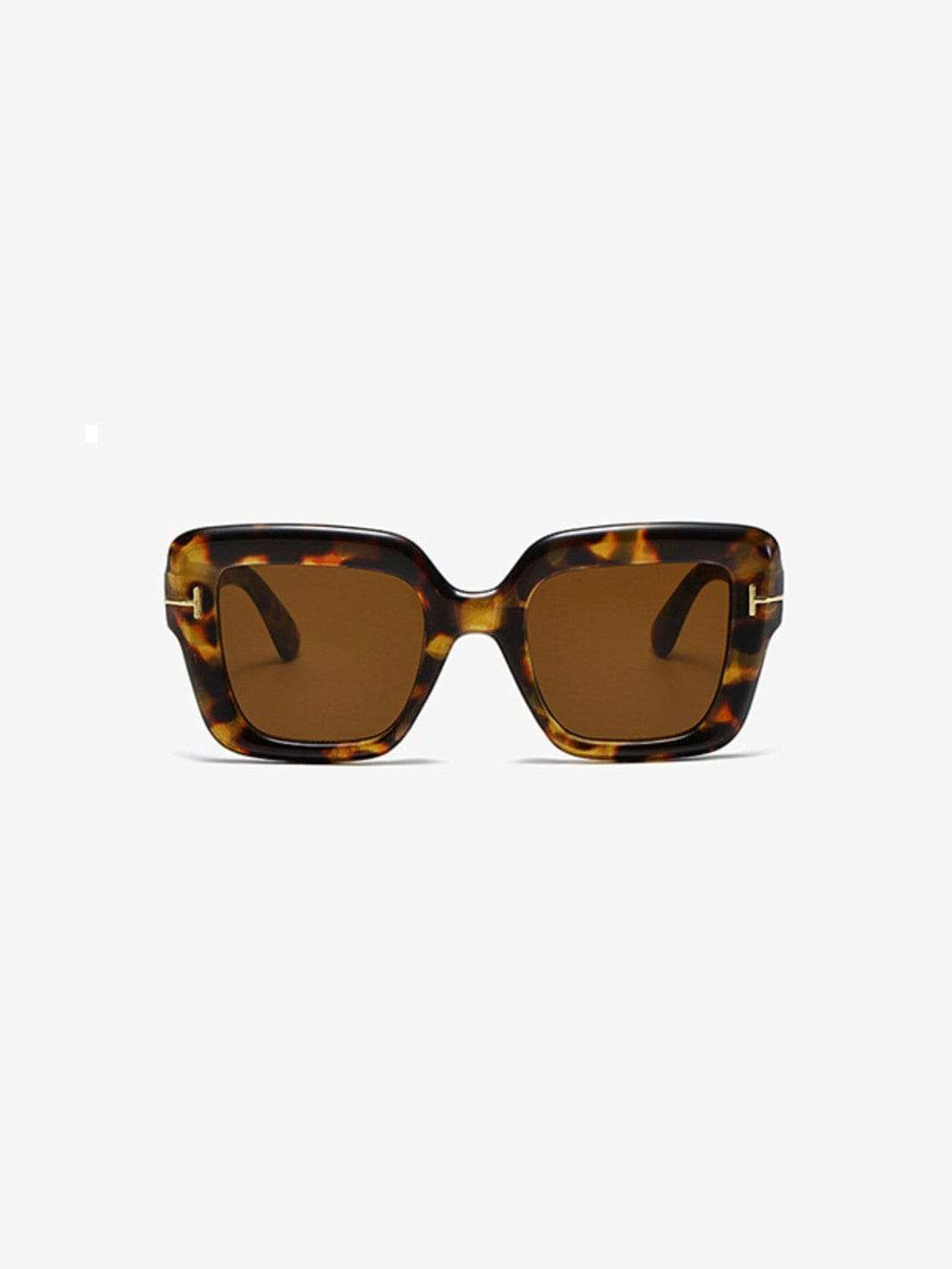 Polycarbonate Frame Square Sunglasses - Trendsi - Flyclothing LLC