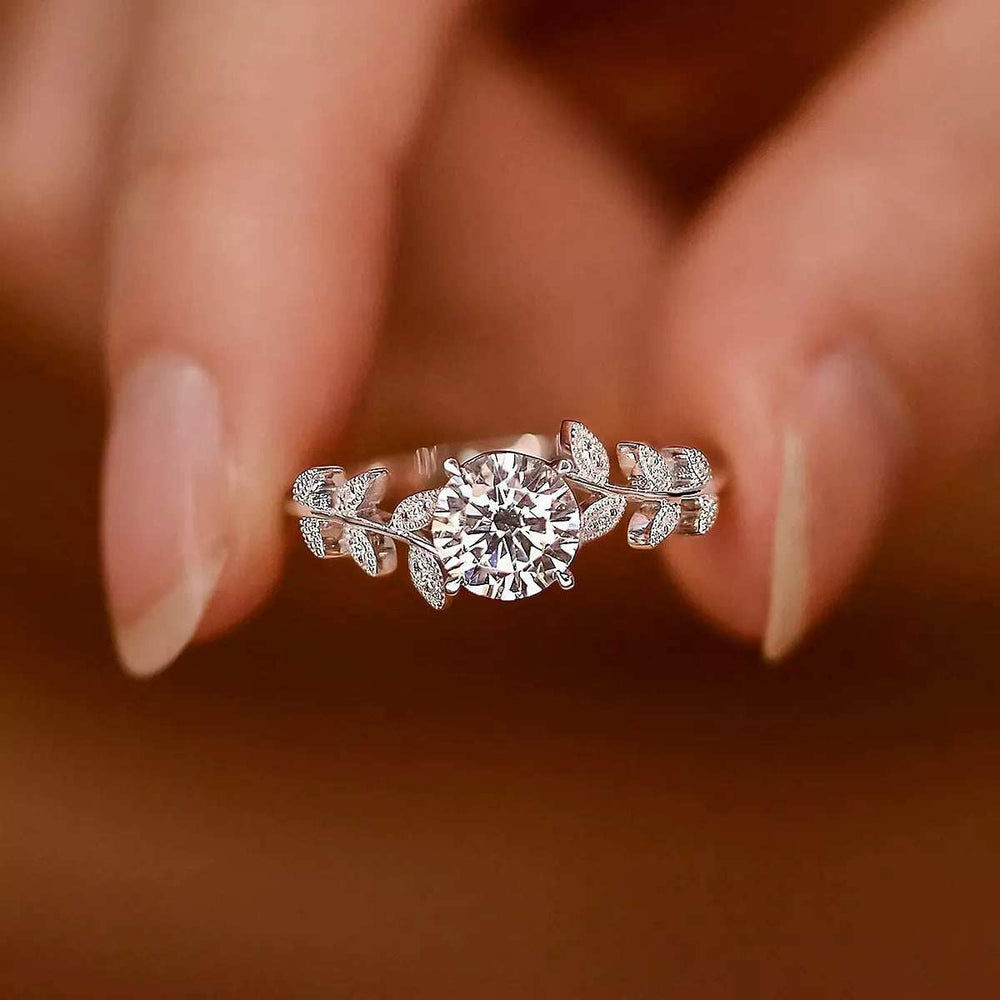 925 Sterling Silver Laurel Leaves Ring - Trendsi - Flyclothing LLC