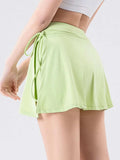 High Waist Active Skort with Pockets - Trendsi - Flyclothing LLC