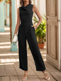 Sleeveless Jumpsuit with Pockets - Trendsi - Flyclothing LLC