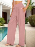 Pocketed High Waist Wide Leg Pants - Trendsi - Flyclothing LLC
