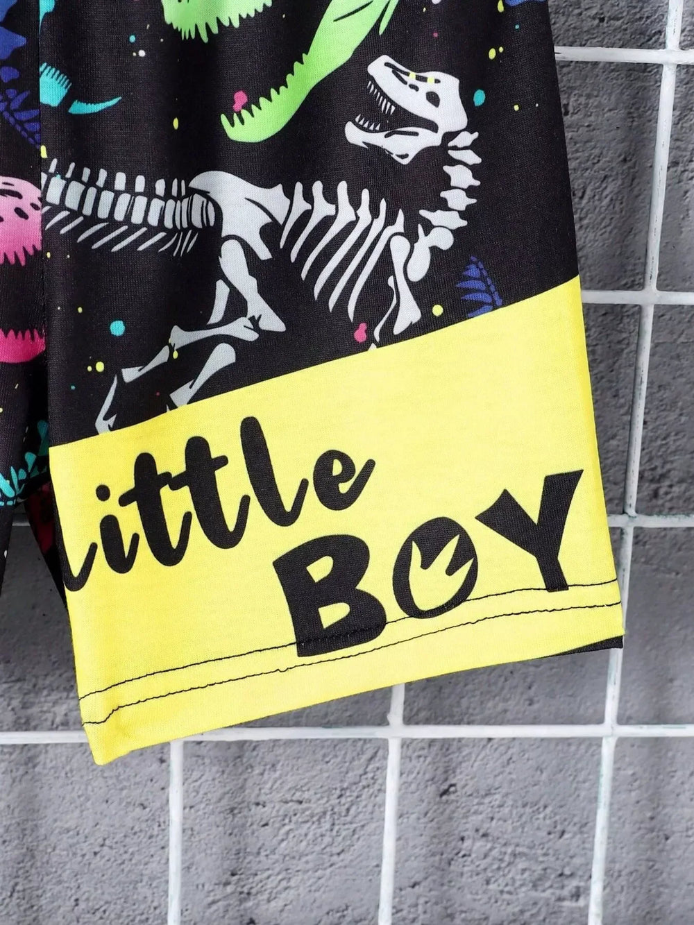 Children's Mommy's Little Boy Dinosaur Print Casual Set - Trendsi - Flyclothing LLC