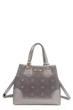 Nicole Lee USA Monogram Pattern Handbag with Rhinestones Decor - Trendsi - Flyclothing LLC