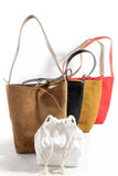 Fame Bucket Pouch Faux Suede Tote Bag - Trendsi - Flyclothing LLC
