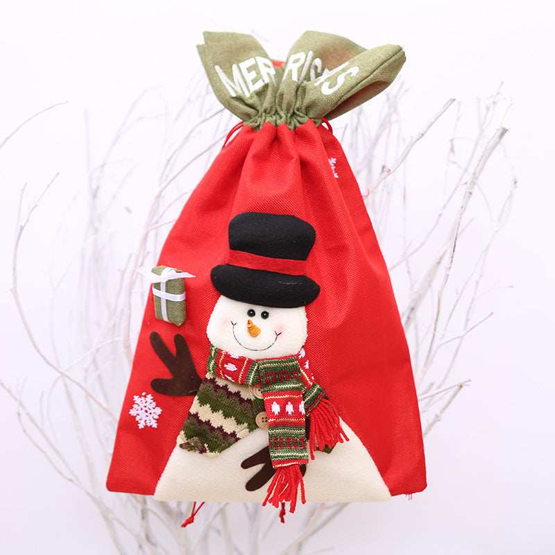 Drawstring Christmas Gift Bag - Trendsi - Flyclothing LLC