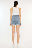 Kancan Ultra High Rise Paperbag Denim Shorts - Trendsi - Flyclothing LLC
