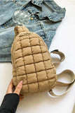 Quilted Nylon Crossbody Bag - Trendsi - Flyclothing LLC