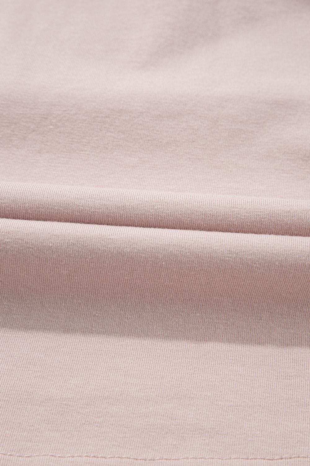 Frilled Trim Crew Neck Cap Sleeve Loose Fit Mini Dress - Trendsi - Flyclothing LLC