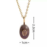 Natural Stone Pendant Necklace - Trendsi - Flyclothing LLC