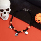 Halloween Skull Ghost Charm Necklace - Trendsi - Flyclothing LLC