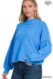 Zenana Brushed Melange Hacci Cropped Sweater - Trendsi - Flyclothing LLC