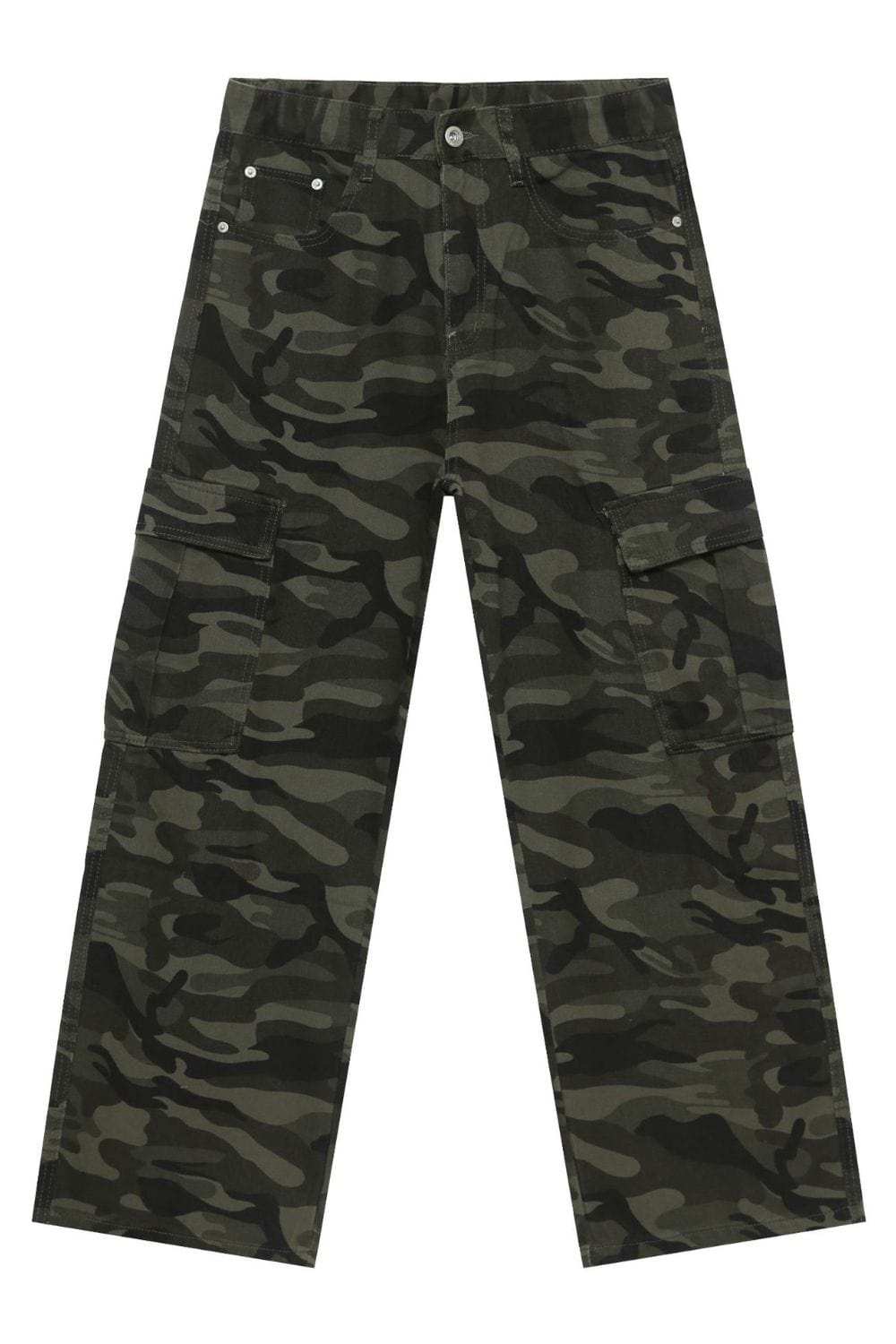 Men's Camouflage Jeans with Pockets - Trendsi - Flyclothing LLC