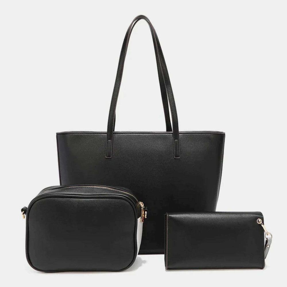 Nicole Lee USA 3-Piece Color Block Handbag Set - Trendsi - Flyclothing LLC