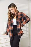 Mandy Plaid Dropped Shoulder Shirt - Trendsi - Flyclothing LLC