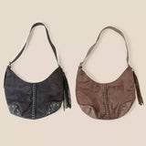 Fame Braided Detail Hobo Shoulder Bag - Trendsi - Flyclothing LLC