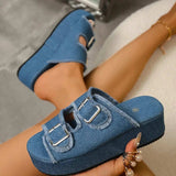 Open Toe Platform Sandals - Trendsi - Flyclothing LLC