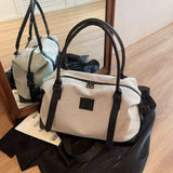 Contrast Travel Bag - Trendsi - Flyclothing LLC